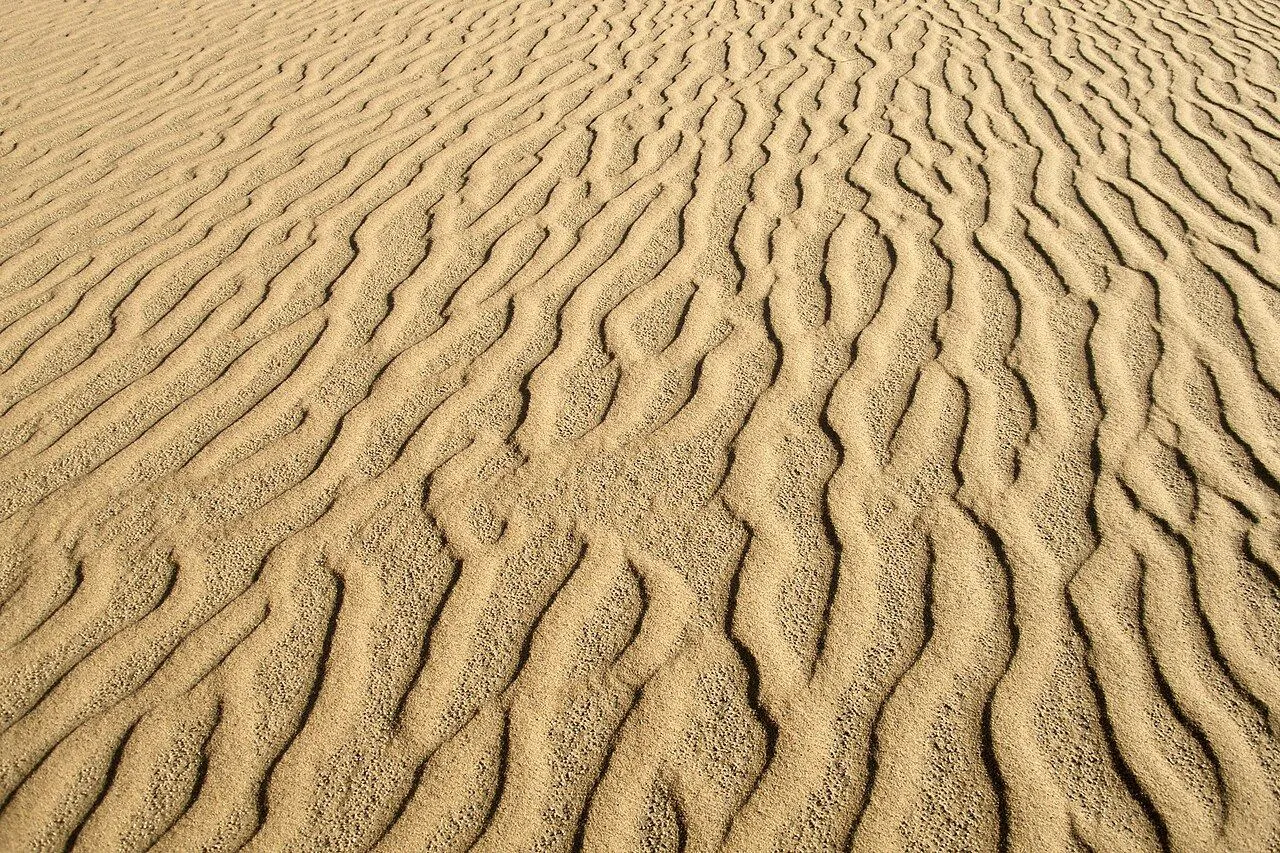 Sand ripples in Dakhla