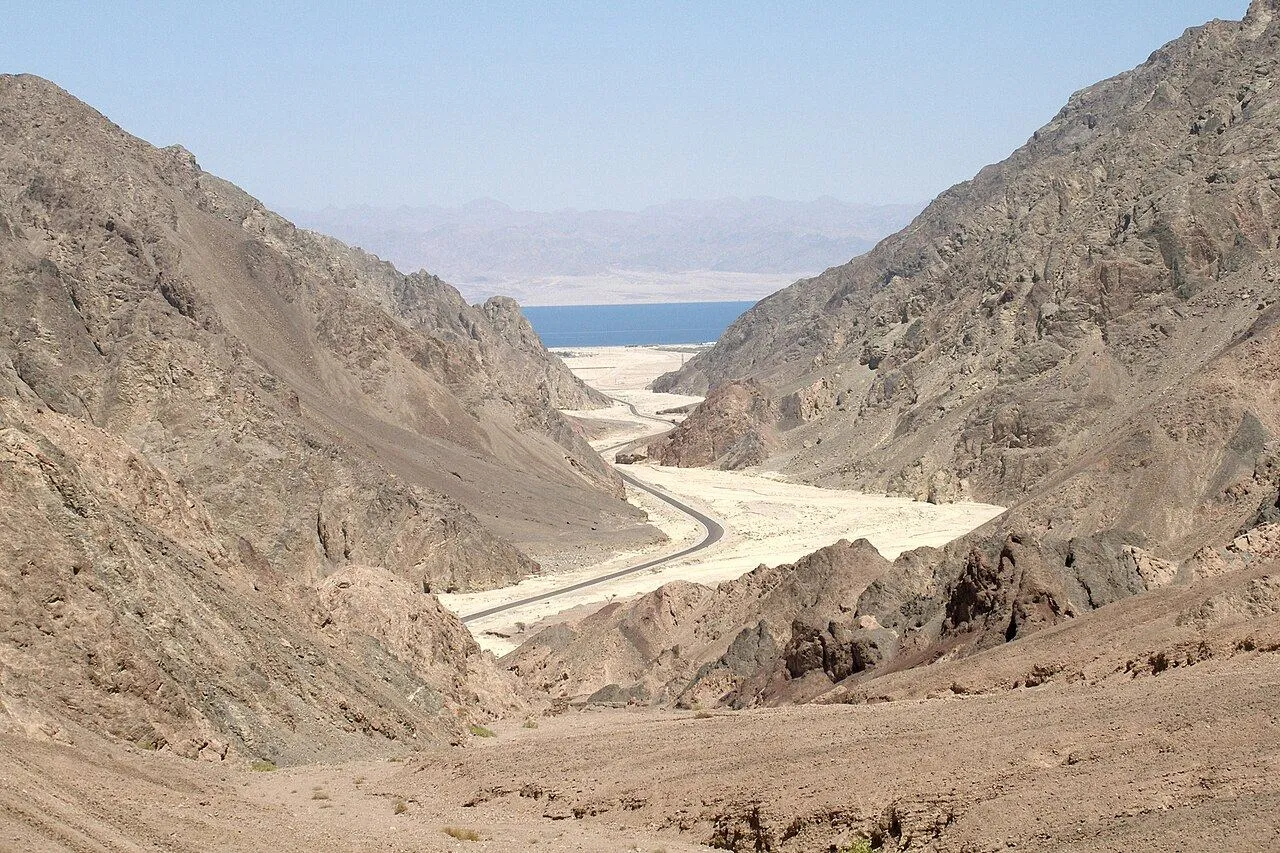 Sinai mountain canyon