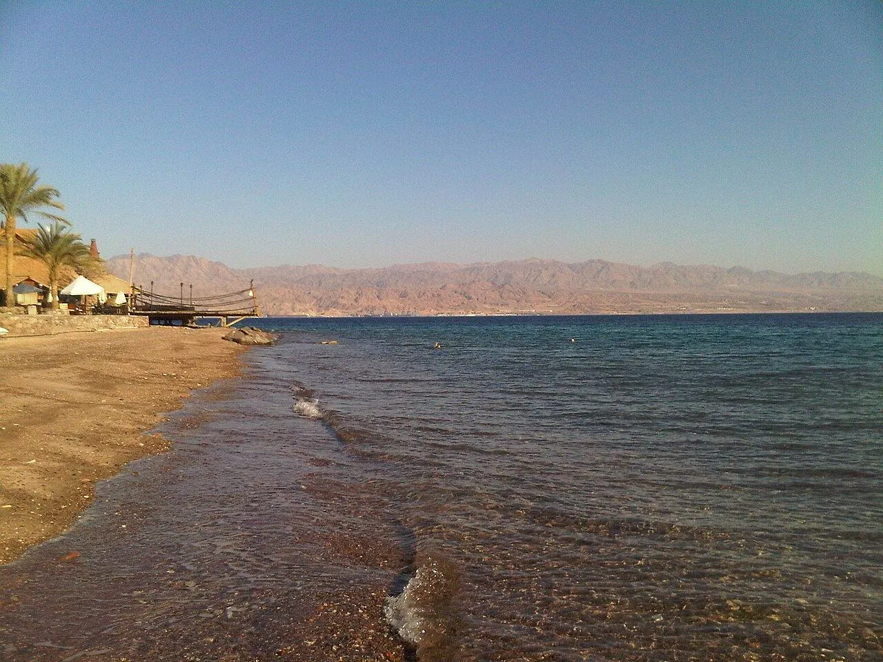Red Sea shore at Taba