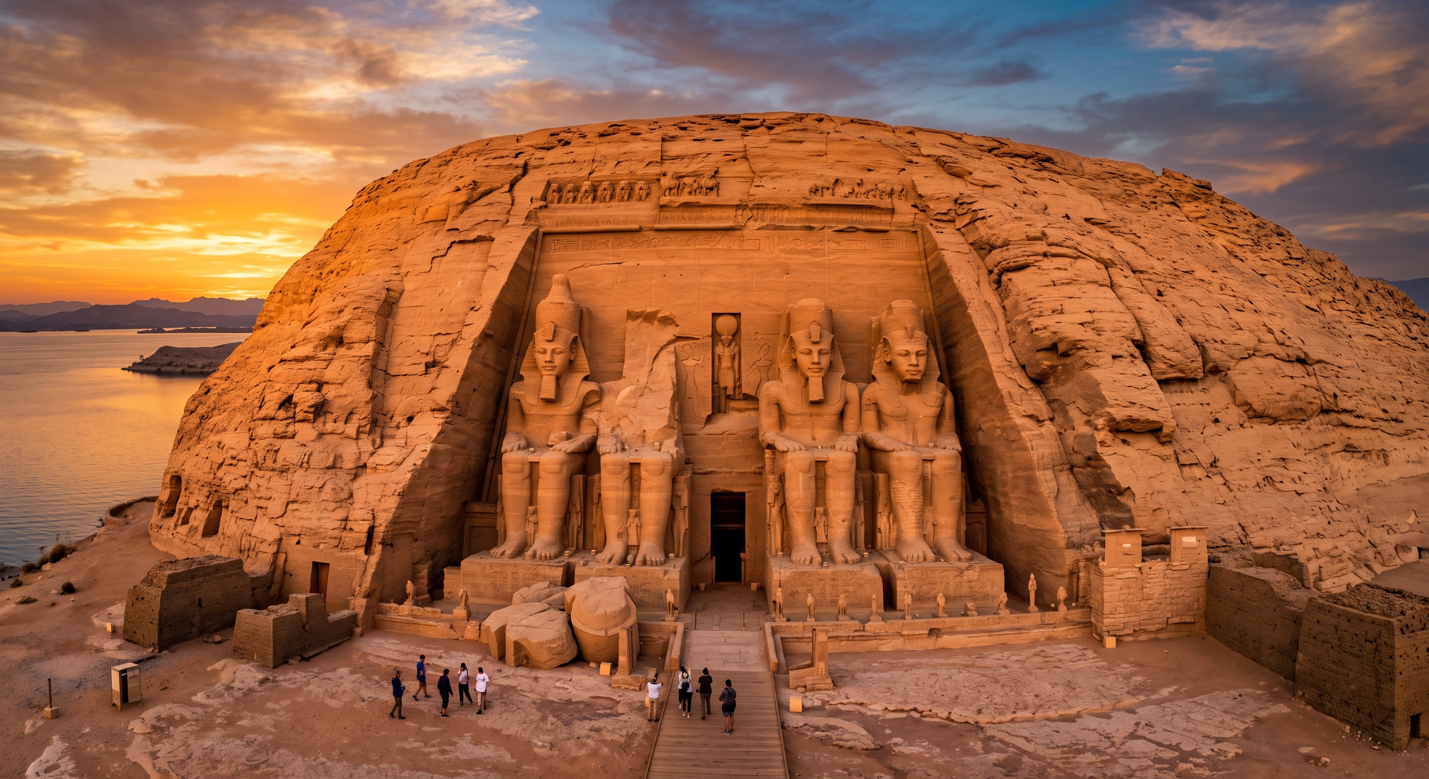 Pyramids at dawn
