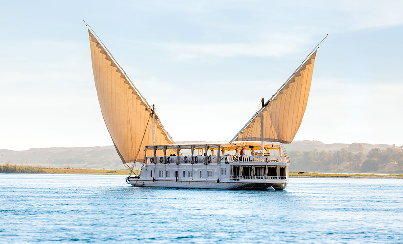 Nile Cruise, Egypt, Dahabiya, Felucca, Luxor, Aswan, Ancient Egypt, History, Solar Motors, Cabin, Dining, Swimming Pool, Gym, Luxor Temple, Karnak Temple, East Bank, West Bank, Kom Ombo, Edfu, Esna, Philae Temple, High Dam, Lake Nasser, Abu Simbel Temple, Marinas, Airport, Train Station, Private Tours, Group Tours, Temperature, Seasons, Entertainment, Discotheque, Belly Dance, Galabia Party, Nubian Folkloric Show, Full Board Basis, All Inclusive Basis, Check In, Check Out, Attire, Cultural Norms, Itinerary, Hot Air Balloon, Old Markets, Nubian Village, Carriage Tour, Abu Simbel, Sound and Light Show Planning.