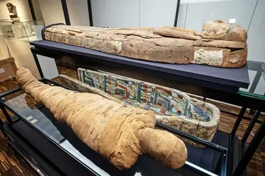 Mummification, Ancient Egypt, Burial practices, Purification, Internal organ removal, Canopic jars, Brain removal, Natron, Drying process, Linen wrapping, Anointing, Resins, Charms, Amulets, Egyptian afterlife beliefs, Final rites, Coffin, Priests, Incantations, Underworld.
