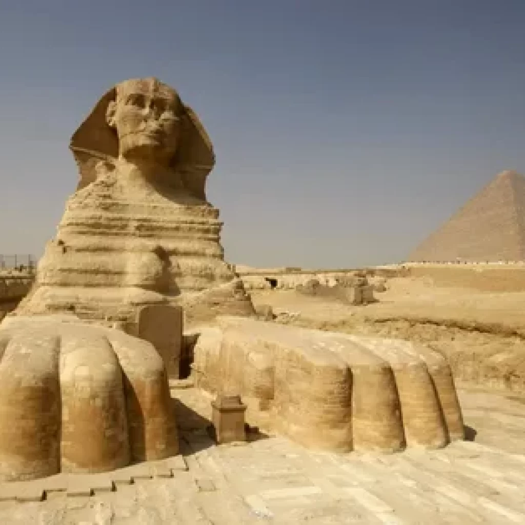 Sphinx of Giza,
Enigmatic
Colossal
Limestone
Giza Plateau