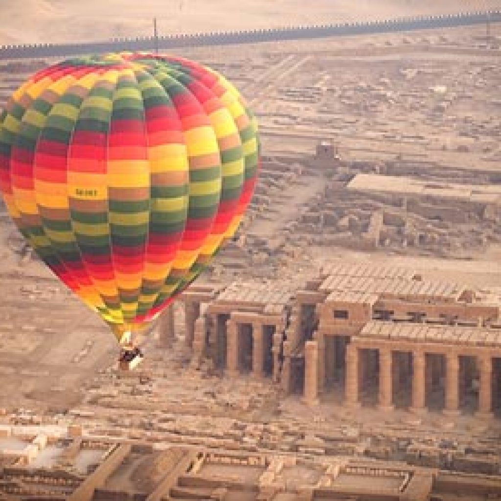 Hot Air Balloon in Luxor, Luxor aerial adventure, Egyptian ballooning experience, Nile River hot air balloon, Karnak temple view from above, Sunrise flight Luxor, Pharaoh's bird-eye view, Luxor sky tour, Floating over Luxor, Ancient Thebes balloon ride, Luxor dawn balloon flight