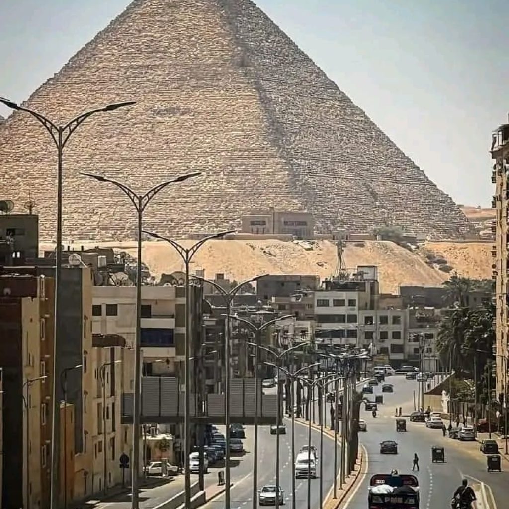 Egyptian pyramids at Giza,
Giza Plateau,
Ancient Egyptian architecture,
Khufu Pyramid,
Fourth Dynasty tombs,
Pyramid alignment,
Limestone monoliths,
Pharaohs' legacy,
Giza necropolis,
Pyramid mysteries,
Sphinx guardian