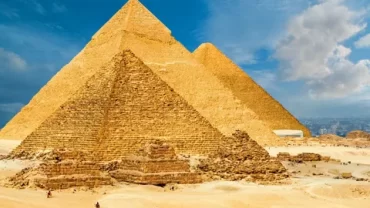 Pyramids and Egypt, Step Pyramid of Djoser, Khufu's Horizon, Sphinx Guardian, Pharaoh's Necropolis, Imhotep's Design, Giza Plateau, Dahshur Monuments, Valley of the Kings, Pyramidion, Serapeum