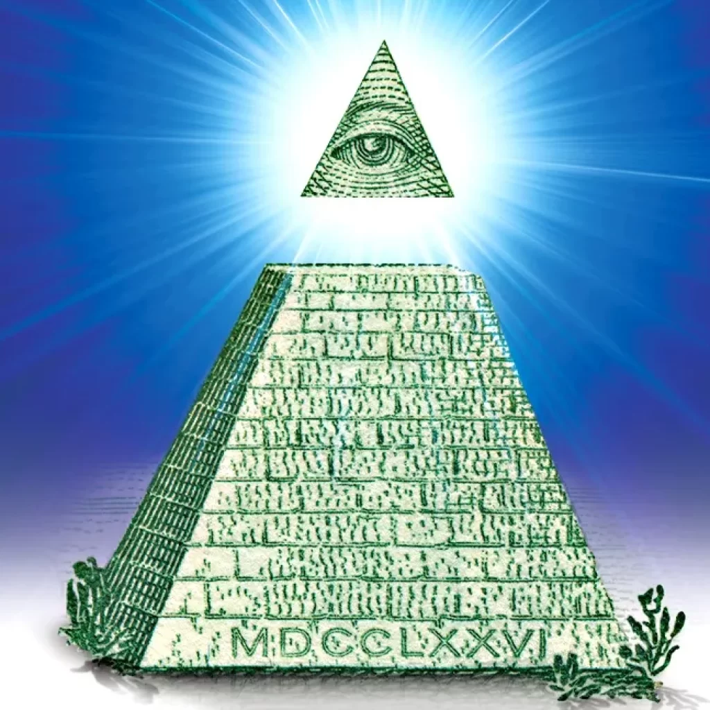 The Egyptian Pyramid on US Dollar,
Great Seal of the United States,
Eye of Providence,
Unfinished pyramid,
Latin inscriptions,
Symbolic significance,
Historical symbolism,
Dollar bill design,
Founding fathers’ vision,
American iconography,
Currency symbolism,