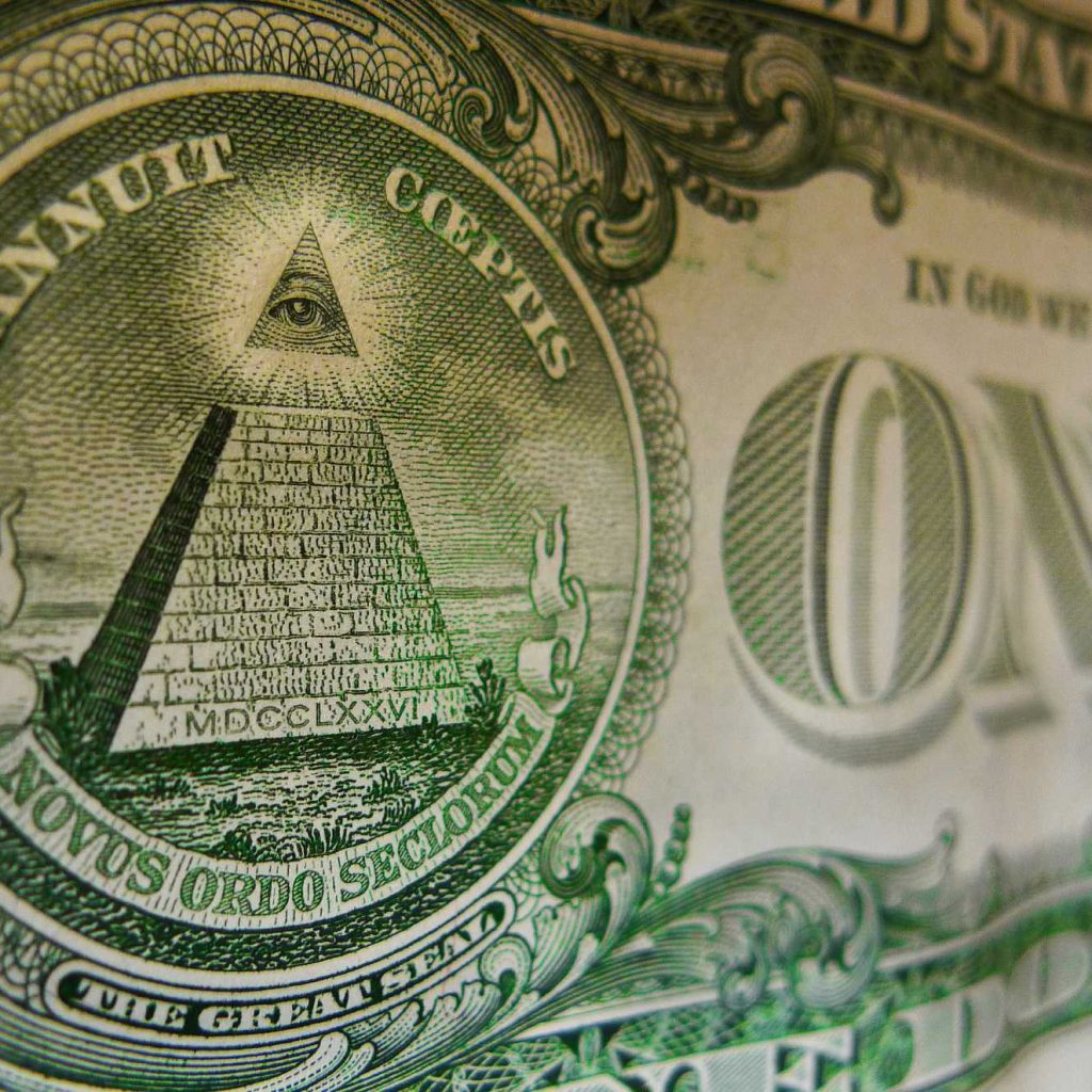 The Egyptian Pyramid on US Dollar, Great Seal of the United States, Eye of Providence, Unfinished pyramid, Latin inscriptions, Symbolic significance, Historical symbolism, Dollar bill design, Founding fathers’ vision, American iconography, Currency symbolism,