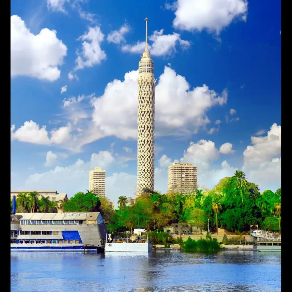 Cairo tower,
Egyptian architectural icon,
Lotus-inspired design,
Nile River views,
Cairo skyline,
Modern Cairo landmarks,
Cairo Tower history,
Panoramic dining Cairo,
Cairo observation deck,
Revolving restaurant Cairo,
Iconic Cairo monument
